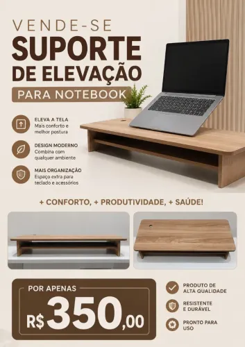 Suporte de elevação para notebook 