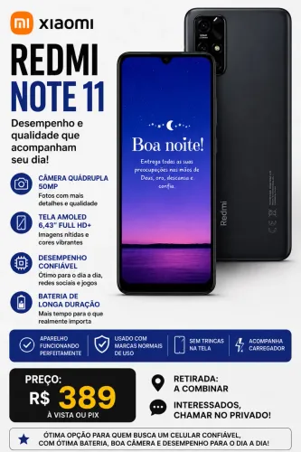 Xiaomi Redmi 11 128 GB Memória 6 Gb