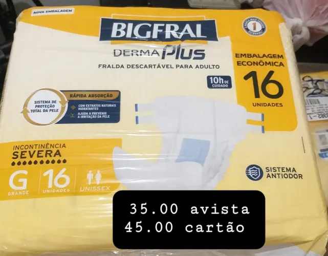 Fralda geriátrica descartável Bigfral