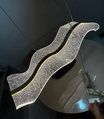 Lustre pendente de LED - Modelo ondas