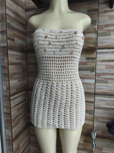 Vestido de crochê tamanho 38/40
