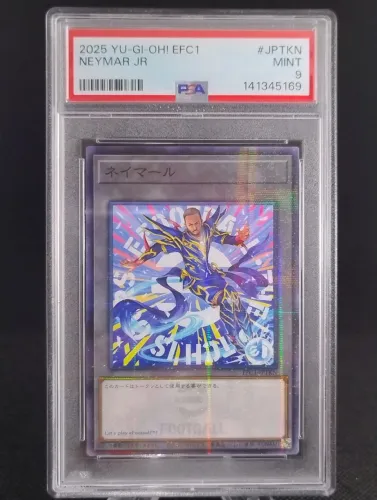 Card Neymar efootball Yu-Gi-Oh PSA 9 Japonês