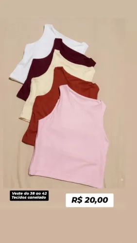 Blusa tecido malha canelado