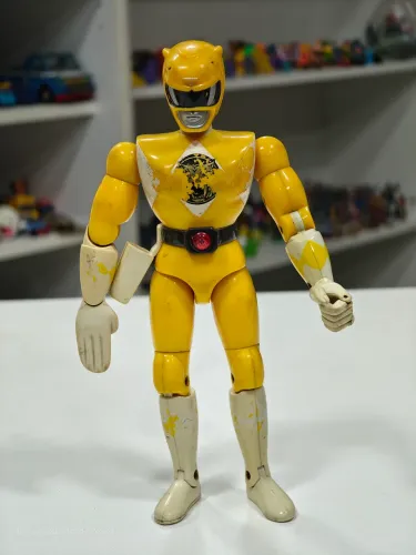 Boneco Power Rangers Amarelo Karate Bandai 1994 20 cm (Leia a Descrição)
