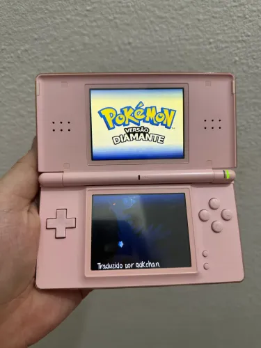 Nintendo DS Lite Rosa Destravado + 40 Jogos Instalados + Cartucho R4 + Case