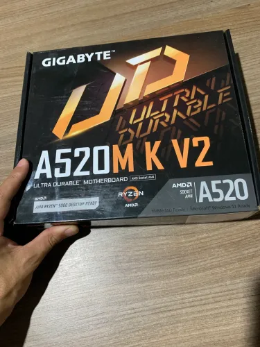 Placa mãe Gigabyte A520M KV2 Rev.
