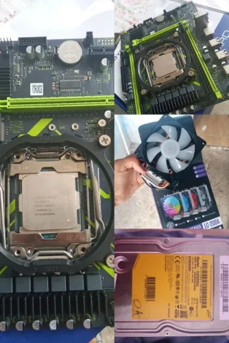 Placa mãe x99P4, COOLER, processador e HD 300gb