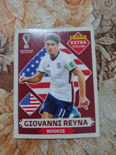 Figurinha extra Giovanni reyna copa de 2022