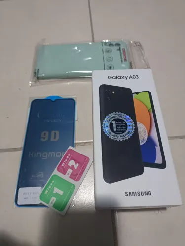 Samsung Galaxy A03 64gb com caixa completa, capa e película