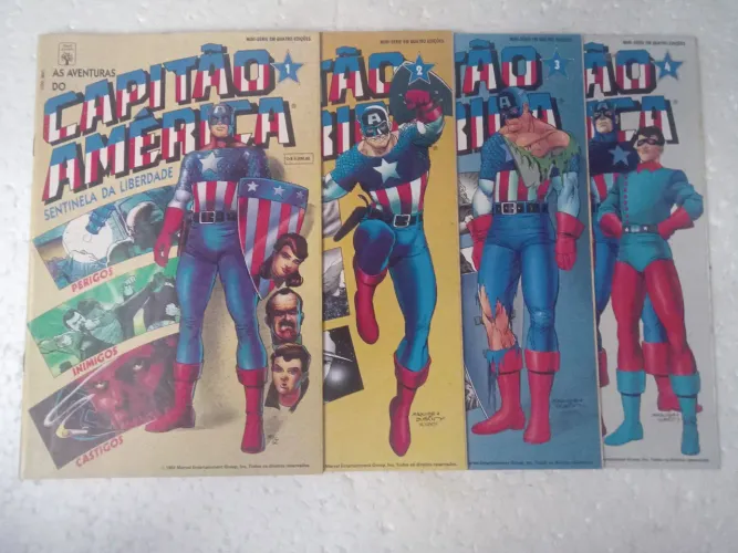 Hq As aventuras do Capitão América mini série completa