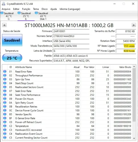2x HD's Externos de 1TB cada (total 2TB) - USB 3.0