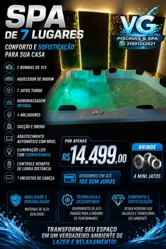 Spa premium de 7 lugares 