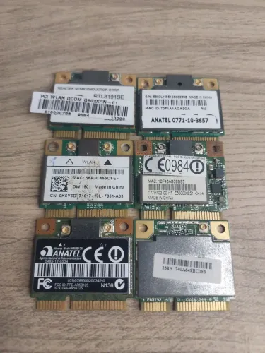 Lote com 6 Placas Wi-Fi para Notebook