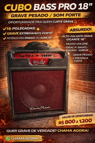 CUBO DE BAIXO BASS PRO 18? - GRAVE PESADO / SOM FORTE