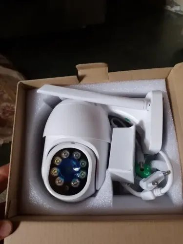 Kit 2 Câmeras de Segurança Wi-Fi HD 2MP PTZ com Visão Noturna Colorida e Áudio