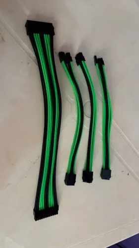 Cabos de fonte Modular (verde)