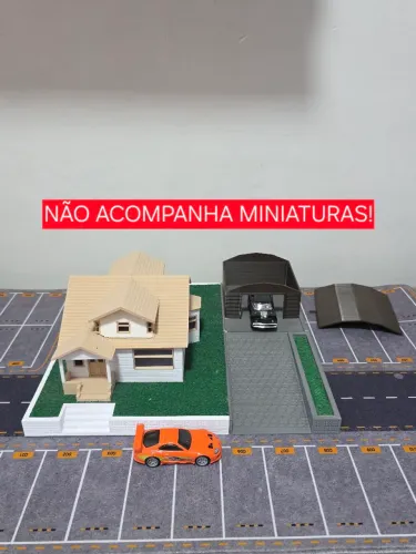 Maquete Casa do Toretto 1:64 feita de Impressão 3D