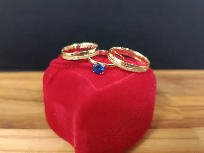 Combos casal ouro 18k 