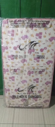 COLCHÃO INFANTIL SONOBEL NOVO NO PLÁSTICO