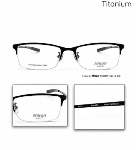 armação de óculos nikon avanti titânio