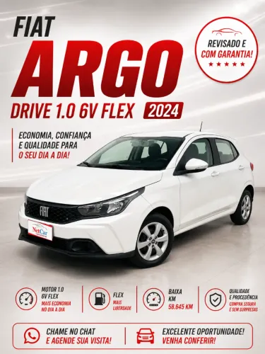 Fiat Argo Drive 1.0 6V Flex 2024
