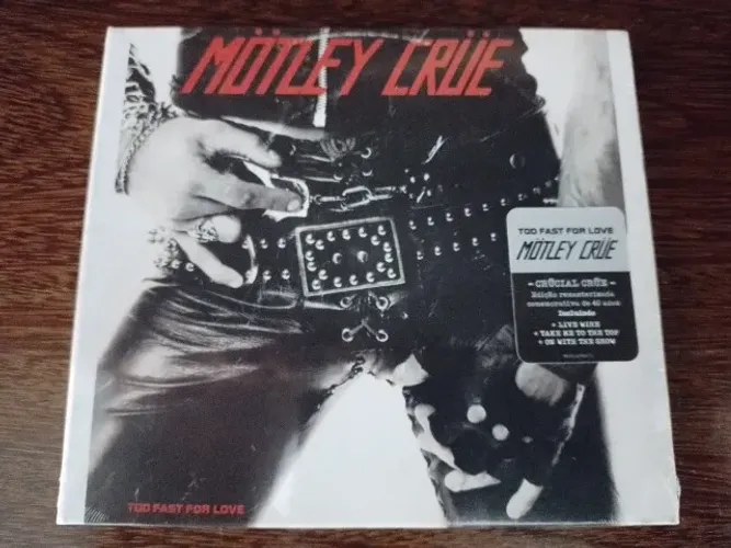 cd motley crue too fast for love ( lacrado )