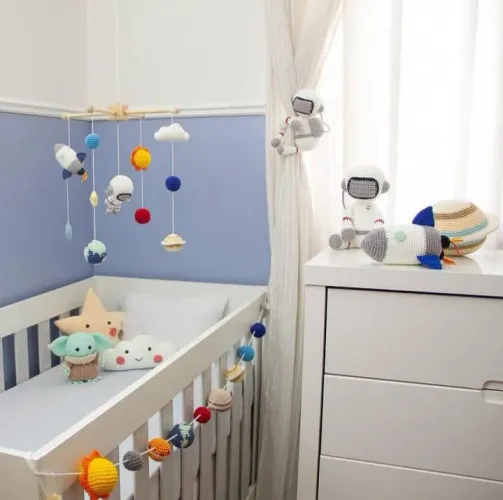 Kit quartinho de Astronauta em crochê 