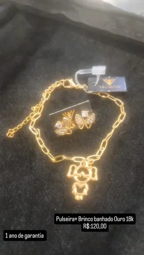 Vendo últimas peças joias banhada a ouro 18k