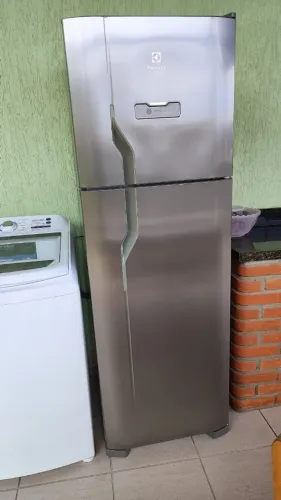 Geladeira Duplex Electrolux Frost Free Inox Bom Estado Funcionando