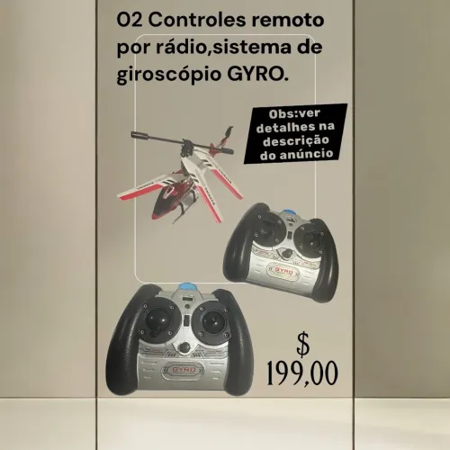 Controles Remoto Sistema giroscópios GYRO e mine Helicóptero