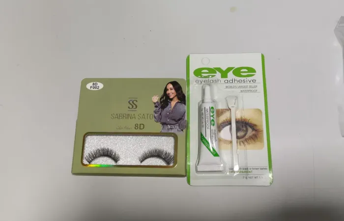 Kit Cílios Postiços Sabrina Sato 8D + Cola Transparente Eye