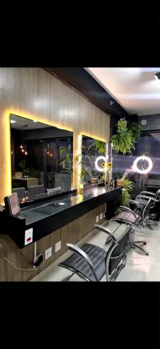 Móveis para Salão Profissional | 3 Cadeiras Ferrante + Lavatório + Carrinho