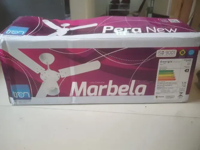 Ventilador de Teto Tron Pera New 3 Pás Branco 130W - Na Caixa