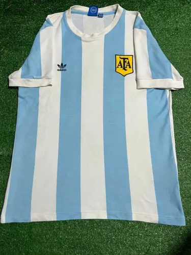 Camisa Seleção Argentina Home 1986 Adidas Originals #10 Mario Kempes