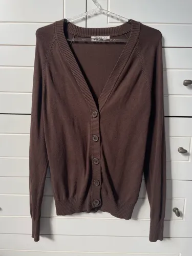 Cardigan Hering Marrom