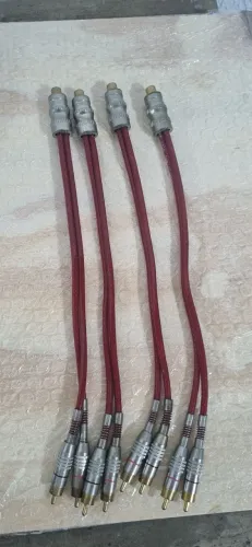 4 cabos Y RCA Blindados