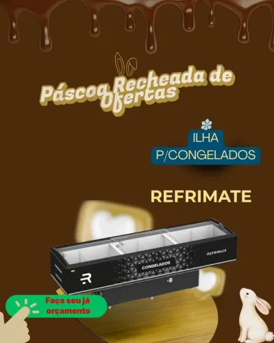 Freezer expositor ilha congelamentos em promoção pronta entrega novos na caixa Fábrica 