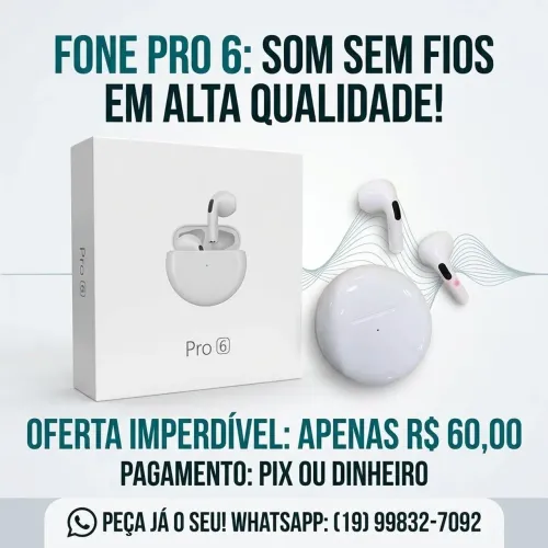 Fone bluetooth