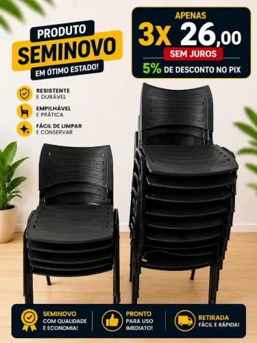 CADEIRA PLASTICA - SEMINOVO