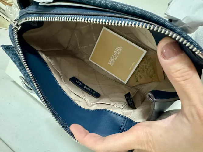 Bolsa Michael Kors azul 