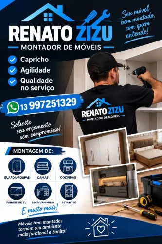 Montador de móveis profissional ,atendo todo litoral