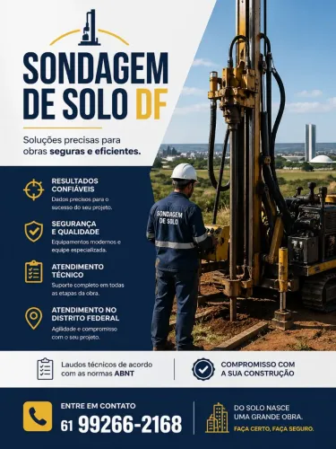 Sondagem de Solo DF | Orçamento Rápido ? *