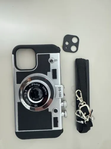 Capinha Emily Em Paris Para iPhone 12 com adesivo para lentes em alumínio preto!