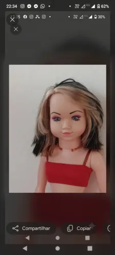 Boneca antiga de 1 m