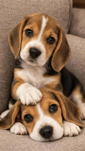 Beagle filhote muito carinhoso