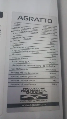 Ar condicionado 12000 btus