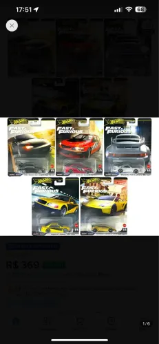 Set velozes hot wheels 
