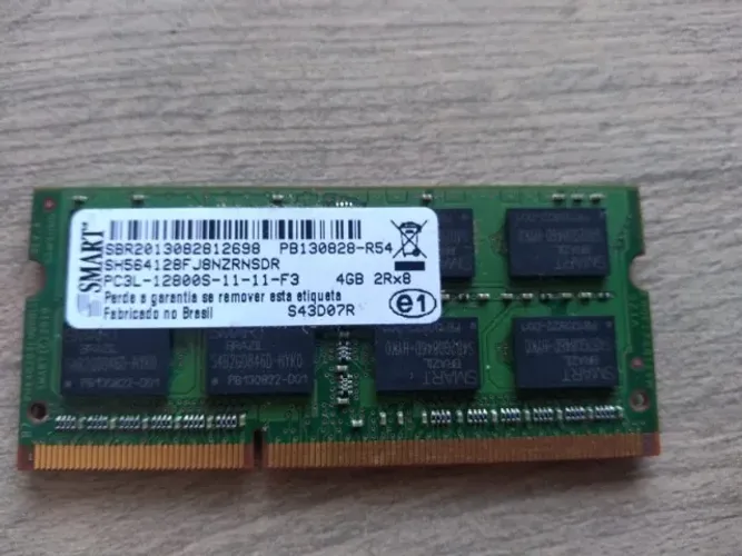 Memória RAM SMART 4GB 2Rx8 PC3-12800S-11-11-F3