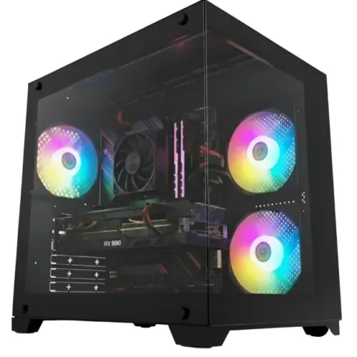 PC Gamer Agaron Ryzen 5 5500 NVídia GeForce GTX 1660 SUPER 16GB RAM - SSD Gabinete Aquário