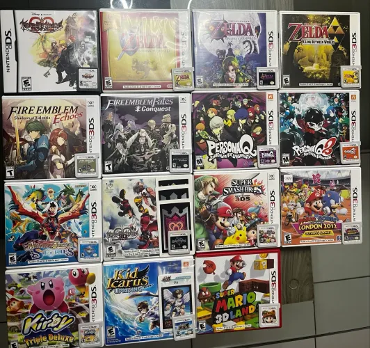 Jogos de 3DS originais com capa e manual